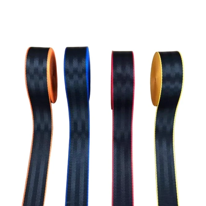 Color Blocked Car Seat Belt Webbing